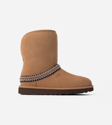 Botte Classic Short Crescent pour Femme in Brown, Taille 43, Daim