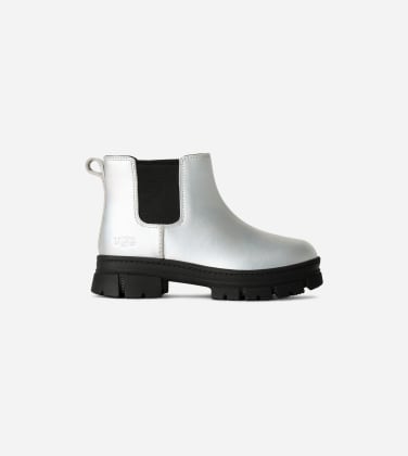 Botte Ashton Chelsea Shine pour Grand Enfant in Silver, Taille 32.5, Cuir