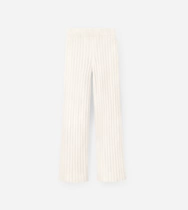 Pantalon de jogging côtelé Terri pour Femme in Cream, Taille 3X