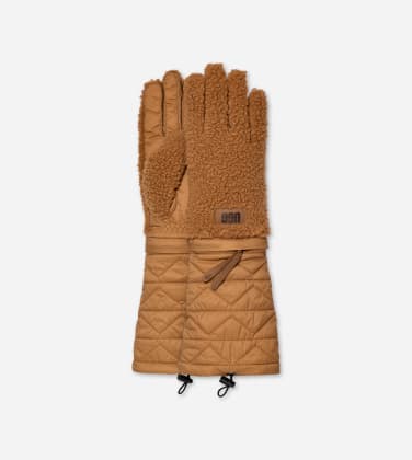 Gant modulaire en UG Gfluff pour Femme in Brown, Taille S/M, Polyester