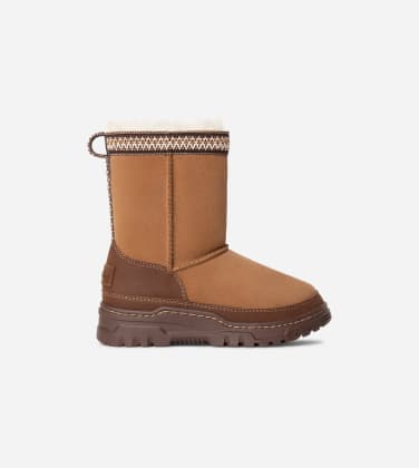 Botte Classic Short Trail Gazer pour Grand Enfant in Brown, Taille 32.5, Cuir