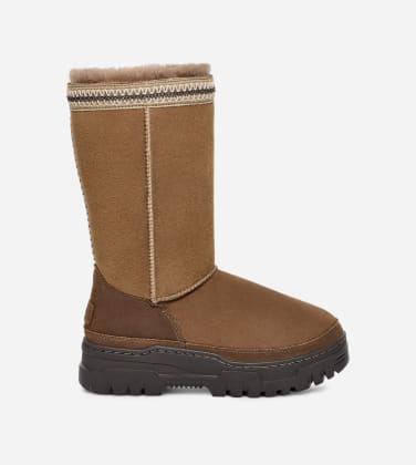 Botte Classic Tall Trail Gazer pour Femme in Hickory, Taille 40, Daim