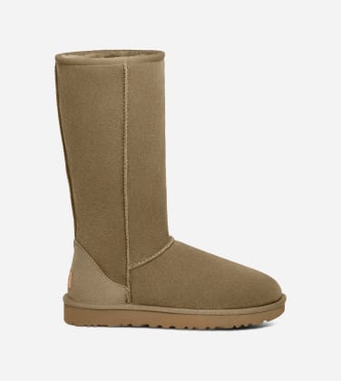 Classic Tall II Bottes pour Femme in Brown, Taille 38, Shearling