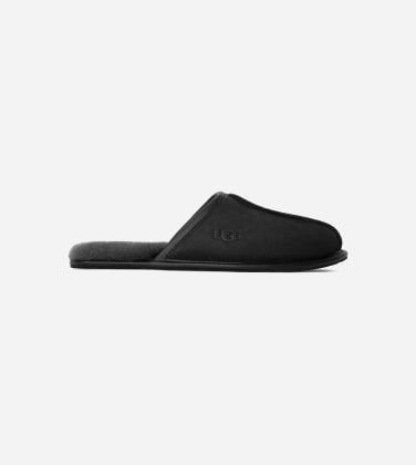 Chausson UGG Scuff pour Homme in Black, Taille 46, Cuir
