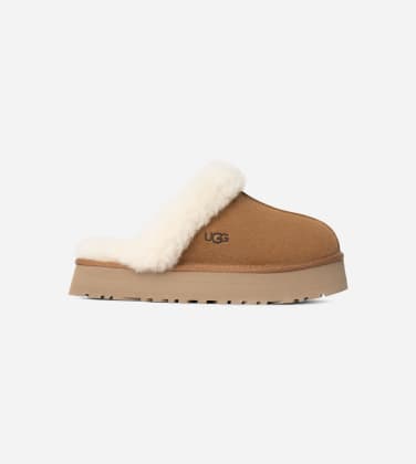 Chausson UGG Disquette pour Femme in Brown, Taille 36, Daim