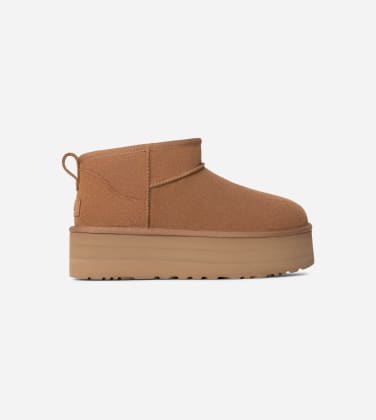 Botte UGG Classic Ultra Mini à plateforme pour Femme in Brown, Taille 40, Daim