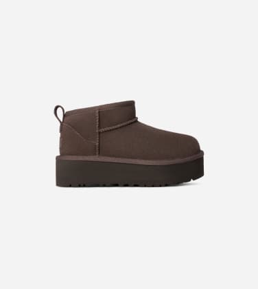Botte UGG Classic Ultra Mini à plateforme pour enfant in Molasses, Taille 32.5, Daim
