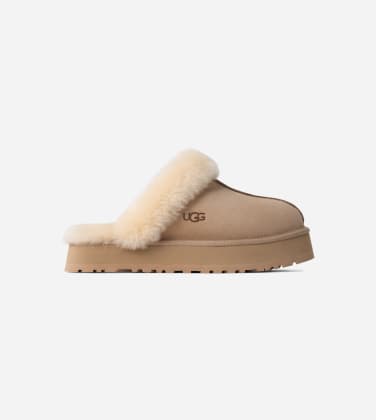Chausson UGG Disquette pour Femme in Beige, Taille 42, Daim
