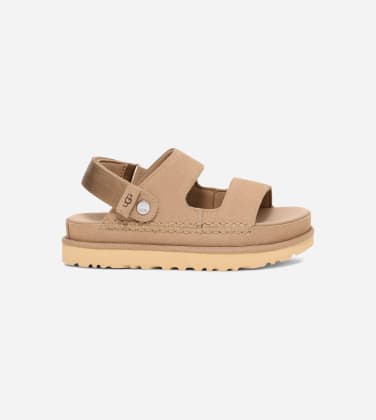 Goldenstar Glide pour Femme in Beige, Taille 40, Daim