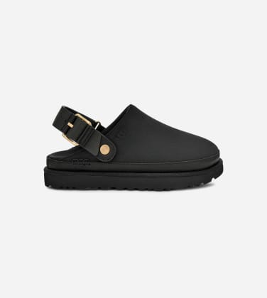 Sabot Goldenstar Villa pour Femme in Black, Taille 36, Cuir