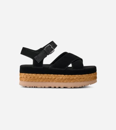 Aubrey à lanière à la cheville pour Femme in Black, Taille 37, Daim