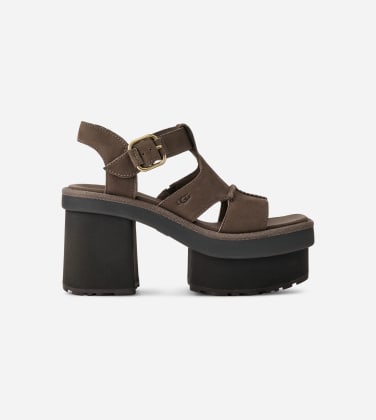 Salomé New Heights à plateforme pour Femme in Molasses, Taille 42, Cuir