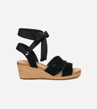 Sandale UGG Taia à lanière entourant la cheville pour Femme in Black, Taille 40