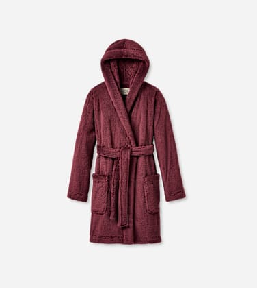 Peignoir UGG Aarti UGG fluff pour Femme in Red, Taille L, Fleece