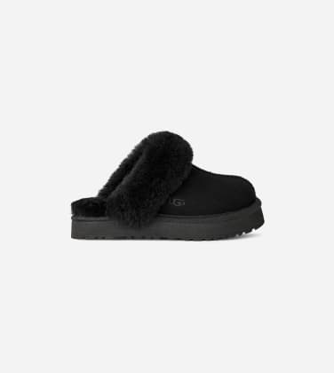 Chausson Disquette pour Grand Enfant in Black, Taille 31