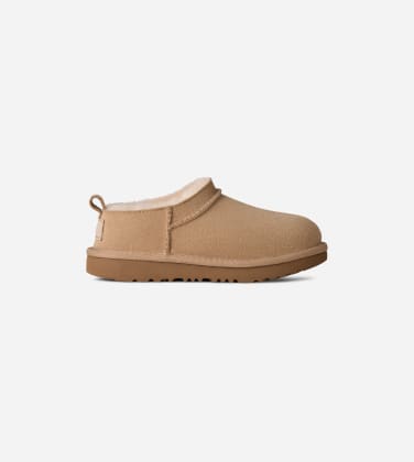 Botte Classic Micro pour Grand Enfant in Beige, Taille 35, Daim