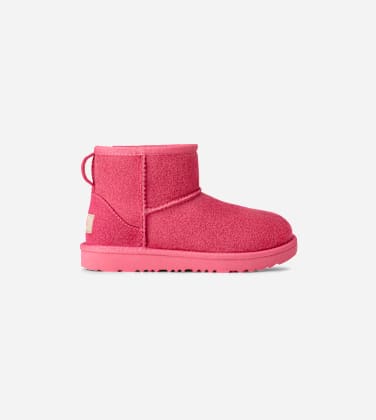 Botte UGG Classic Mini II pour enfant in Pink Bloom, Taille 35, Double Face
