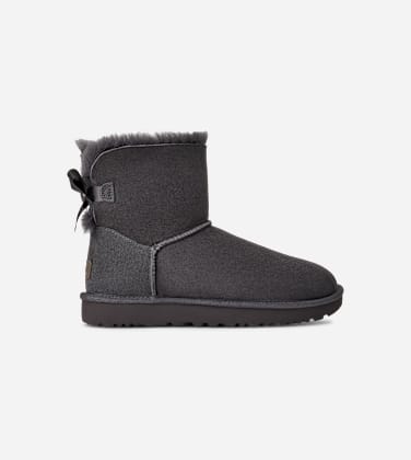 Botte UGG Mini Bailey Bow II pour Femme in Grey, Taille 41, Shearling