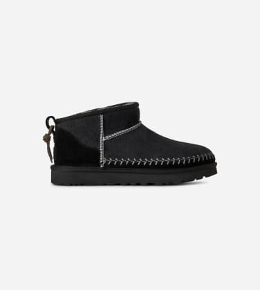 Botte Classic Ultra Mini Biarritz pour Femme in Black, Taille 36, Daim