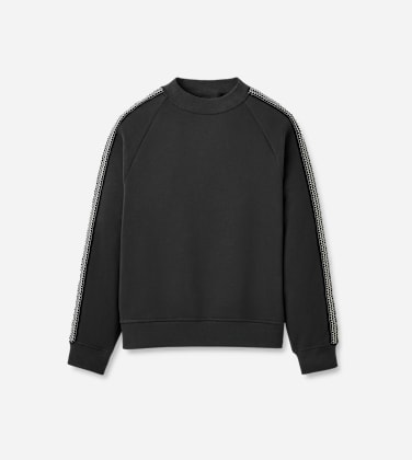 Tasman Crewneck Sweater pour Homme in Tar, Taille XS, Mélange De Coton