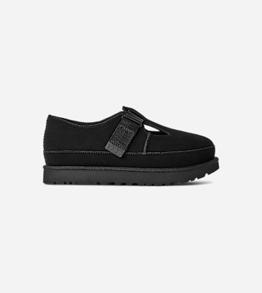 Goldenstar Mary Jane pour Femme in Black, Taille 38, Daim