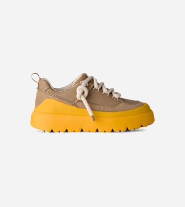 Basket Heritage Utility pour Homme in Mustard Seed/Summer Wheat, Taille 48.5, Cuir