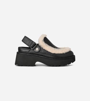 Sabot en cuir Esmee pour Femme in Black, Taille 39