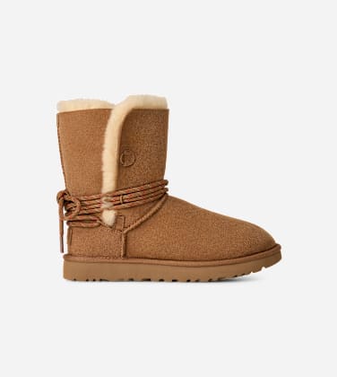Botte Classic Bailey Tie pour Femme in Brown, Taille 37, Shearling