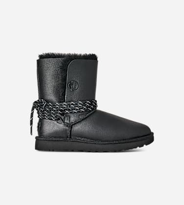 Botte en cuir Classic Bailey Tie pour Femme in Black, Taille 40, Shearling