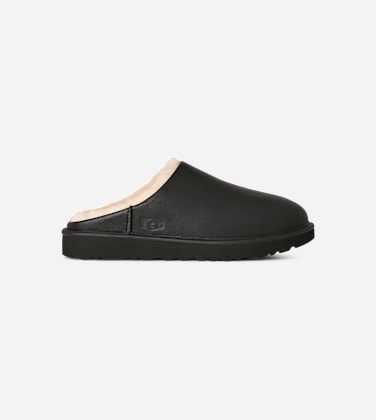 Classic Slip-On Noir pour Homme in Black, Taille 46, Cuir