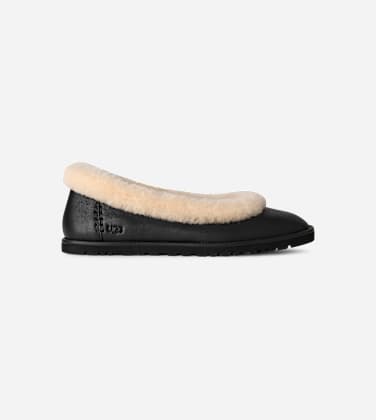 Ballerine en cuir Zora pour Femme in Black, Taille 39