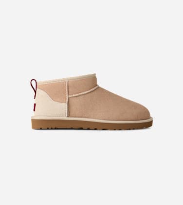 UGG Botte Classic Ultra Mini in Driftwood/Biking Red, Taille 41, Shearling