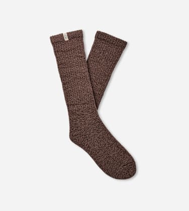 Tyla Slouchy Crew II Sock pour Femme in Allspice, Taille O/S, Mélange De Coton
