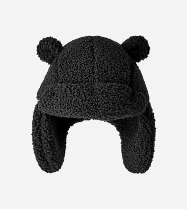 Chapka en UG Gfluff in Black, Taille 2/4 YRS, Fleece