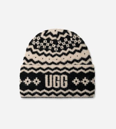 Bonnet épais UGG Isle pour Femme in Black, Taille O/S, Mélange D’Acrylique