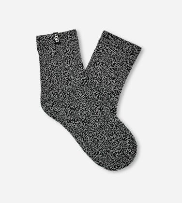Chaussette Lavinia Shimmer Quarter pour Femme in Black, Taille O/S, Mélange De Coton