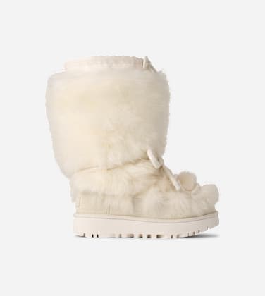 Botte Classic Tall Chalet pour Femme in White, Taille 38, Shearling