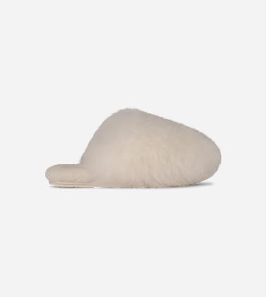 Chausson Scuffette Chalet pour Femme in White, Taille 38, Shearling