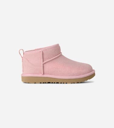 Botte Classic Ultra Mini Dazzle pour Grand Enfant in Ribbon Candy, Taille 38, Daim