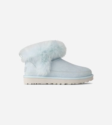Botte Classic Ultra Mini Chalet pour Femme in Reef Blue, Taille 38, Daim