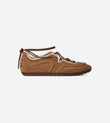 Basket ballerine Quill pour Femme in Brown, Taille 39, Daim
