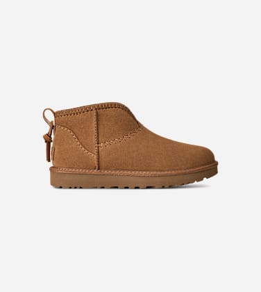 Botte Classic Ultra Mini Elaria pour Femme in Brown, Taille 42, Daim