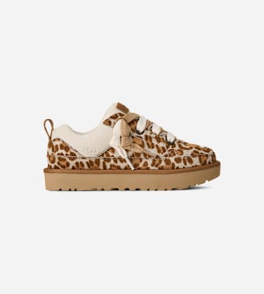 Basket Lo Lowmel Plains pour Femme in Felicity Leopard Jasmine, Taille 39, Cow Hair