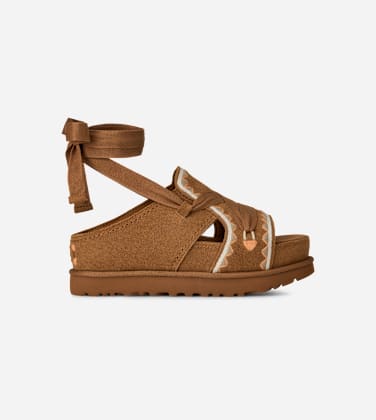 Sandale Goldenstar Hi Artistitch pour Femme in Brown, Taille 36, Daim