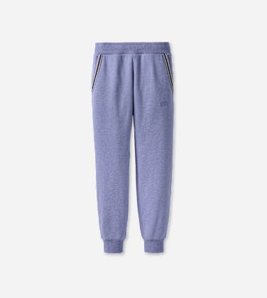 Pantalon de jogging Tasman pour Homme in Dusted Iris Heather, Taille S, Mélange De Coton/Matières Recyclées