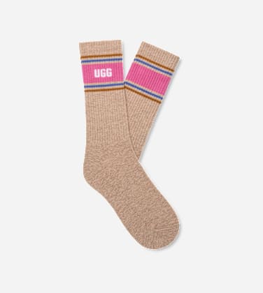 Chaussette mi-haute Jedlyn Varsity pour Femme in Sand Heather/Woodviolet, Taille O/S