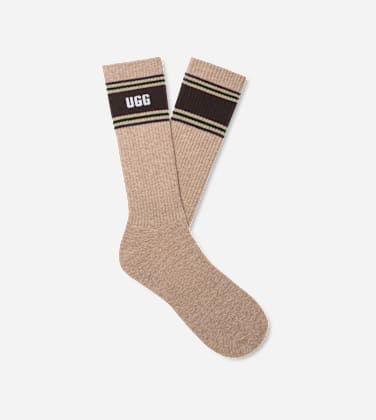 Chaussette mi-haute Josias Varsity pour Homme in Sand Heather/Woodland, Taille O/S