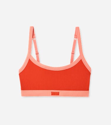 Brassière Tesia côtelée pour Femme in Lobster/Petal, Taille L, Ecovero
