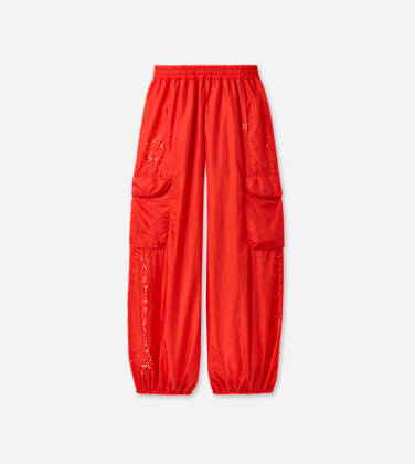 Pantalon cargo bouffant Giavanni pour Femme in Lobster, Taille L