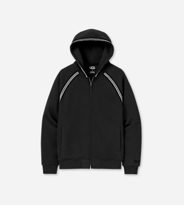 UGG Veste à fermeture éclair intégrale Tasman in Tar, Taille 2XL